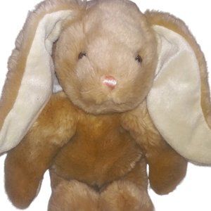 VTG Yang Jee Tan Bunny Rabbit Plastic Pellet Stuffed Animal Made in Korea RARE